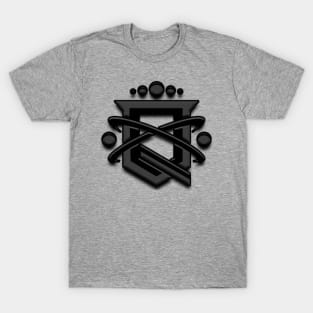 Black QUAZISCIENCE SHIELD LOGO T-Shirt